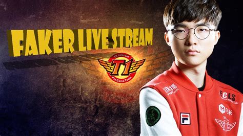 watch faker live stream|lol faker stream.